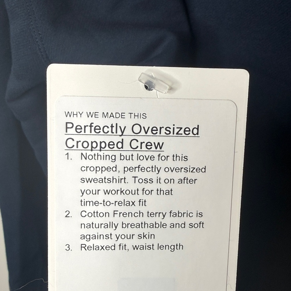 Lululemon Perfectly Oversized Cropped Crew - Picture 4 of 4